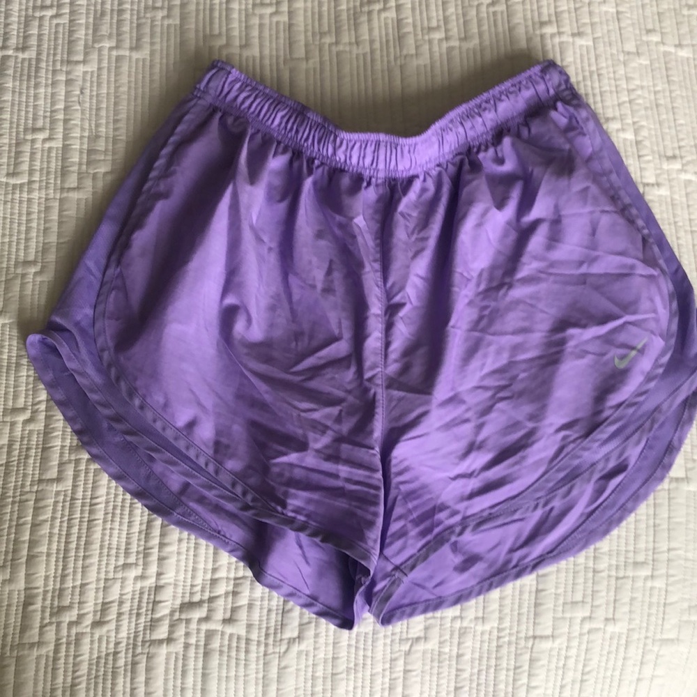 Lavender colored Dri Fit shorts